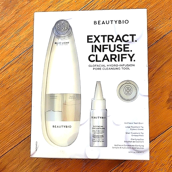 NWT Beauty Bio Glo Facial Hydro Infusion Pore Cleansing Tool NEW UNOPENED NIB XS - Picture 1 of 7